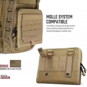 Pochette tactique Molle imperméable personnalisée en gros, sac à outils médical et cartographique EDC avec support OEM - Product Image 6