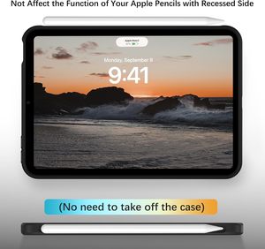 Tùy chỉnh thiết kế iPad Mini 7 8.3 "trường hợp từ tính bảo vệ tay áo, bán trong suốt mờ mềm TPU đệm quân sự cấp trường hợp. - Product Image 5