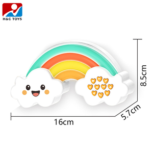 Juguete Musical Eléctrico con Forma de Nube Arcoíris, con Luz y Música, <span class=keywords><strong>Teclado</strong></span> Multimodo con Sonidos Divertidos - Product Image 4