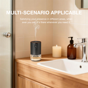 เครื่องกระจายกลิ่นหอมอัจฉริยะแบบพกพา หน้าจอ HD ขนาด 100 มล. รองรับการใช้งานสองโหมด สำหรับรถยนต์และในบ้าน ขายส่งจากโรงงาน - Product Image 3