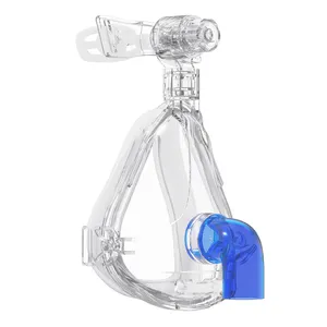 Máscara facial completa, máscara em gel de sílica respirável cpap bipap para uso facial xl