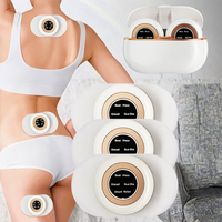 Mini Masajeador Portátil Multifuncional para el Hogar, Masajeador Electrónico de Pulsos EMS para Todo el Cuerpo, Control Remoto Inalámbrico, para Cuello, Hombros y Bolsillo