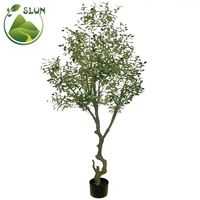 Décoration intérieure et extérieure Grand olivier artificiel Bonsaï Plantes 250cm Olivier pour décoration de magasin de jardin