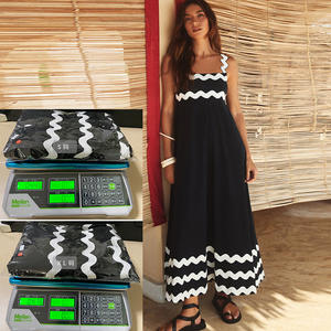 Vestido largo bohemio con tirantes para mujer, vestido informal de playa con estampado floral para mujer, nuevo precio - Product Image 6