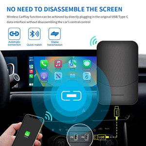 Topleo Carplay AI กล่องอะแดปเตอร์มินิเชื่อมต่ออย่างรวดเร็วเล่นรถอะแดปเตอร์ไร้สาย Magic Android อัตโนมัติแบบพกพา Carplay AI กล่อง - Product Image 4