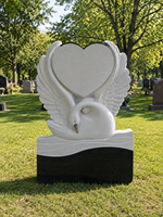 Stèles funéraires floraux personnalisés, artisanaux, traditionnels américains, monuments commémoratifs pour cimetière