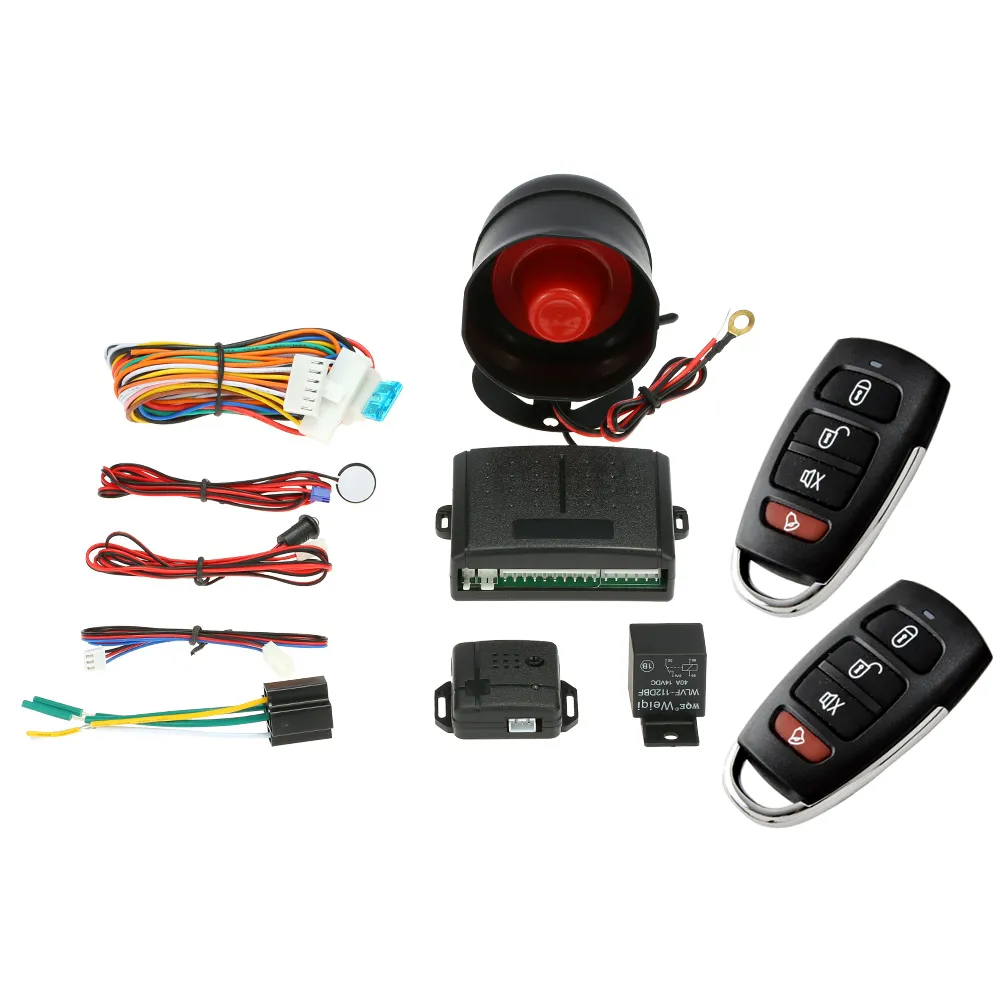 Sistema de alarma Universal para coche, cierre centralizado remoto con sistema de entrada sin llave para vehículo de Control remoto