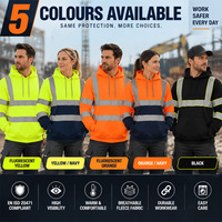 Sweat-shirt de travail haute visibilité avec logo personnalisé, pour la construction, les ouvriers d'usine, les mineurs, les travailleurs du charbon et du pétrole, vêtements de travail réfléchissants de sécurité