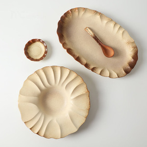 Ensembles de vaisselle 12 pièces, assiettes et bols, ensemble de vaisselle en grès pour 4 couverts en céramique pour restaurant à la maison - Product Image 4