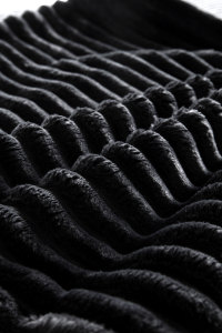 Modern <b>Inflatable</b> Loveseat <b>Sofa</b> Modular Design Eco-Friendly Ribbed Corduroy Fabric Square Shape Two-Seater - Product Image 5