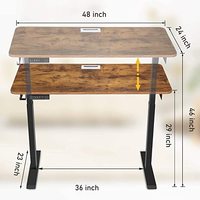 Bureau intelligent électrique réglable en hauteur Greatway, ergonomique, moderne, pour le travail à domicile, ordinateur portable, bureau debout