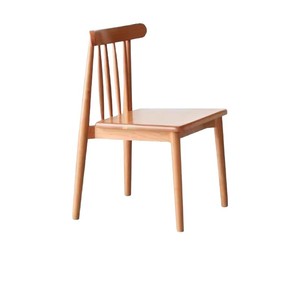 Solid Wood <b>Dining</b> <b>Chair</b> Cherry Wood Nordic Windsor Style Minimalist Backrest <b>Chair</b> For Home Use - Product Image 3