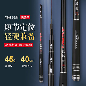 คันเบ็ดตกปลา Juxit Stream 4 เมตร 28-Action น้ำหนักเบา แบบสั้น 3 ท่อน สำหรับตกกุ้ง - Product Image 2