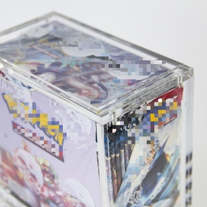 Factory Acrylic Card Case Stackable Magnet <b>Lid</b> for Trading Card Collectors - Product Image 6