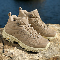 Nouveaux sports de plein air pour hommes chaussures de randonnée à la cheville bottes tactiques et de terrain avec semelle extérieure en caoutchouc et EVA pour le camping