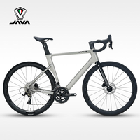 Vélo de route JAVA SILURO6 TOP, fourche en fibre de carbone, vélo de course, frein à disque hydraulique LTWOO, axe traversant, 24 vitesses, Siluro 6 Top