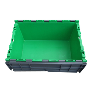 Boîtes de rangement en plastique robustes, caisses d'expédition en plastique PP, conteneurs de stockage avec couvercle intégré - Product Image 5