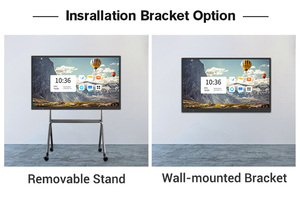 Tableau d'enseignement intelligent CINTOE 75/86/98 pouces 4K OPS à double système, verre anti-reflet pour l'éducation K12 et <span class=keywords><strong>supérieure</strong></span>, logiciel gratuit - Product Image 4