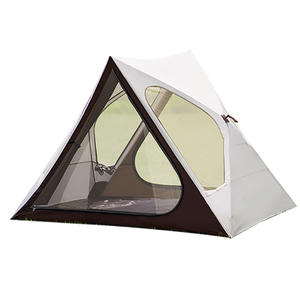 Quick Open Triangular Camping <b>Tent</b> 220x160x150cm 4-5 Person <b>Large</b> Space Outdoor Portable Sunshade Rainproof Single Layer - Product Image 2