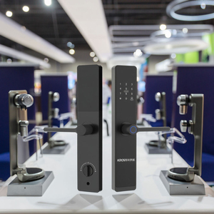 Cerradura de <span class=keywords><strong>Puerta</strong></span> Inteligente Premium con Huella Dactilar, Control por WiFi y Aplicación, Entrada sin Llave, con Tarjeta de Memoria y Almacenamiento en la Nube - Product Image 1