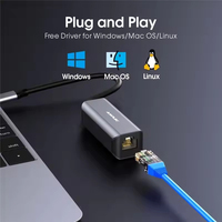 Adaptateur Ethernet Gigabit USB C, adaptateur réseau LAN Gigabit USB 3.0 vers RJ45 1000 Mbps, adaptateur Ethernet vers USB C, pour MacBook Pro