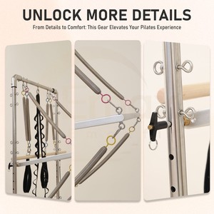 Machine de Pilates Reformer Cadillac en bois de chêne réglable pour studio de <span class=keywords><strong>yoga</strong></span> commercial et équipement de remise en forme - Product Image 5