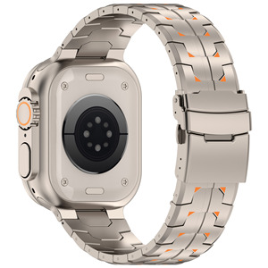 Correa de Reloj Upro Premium de Titanio para Apple Watch Ultra 2 49mm Series 10 9 8 7 SE, Correa Resistente Estilo Mecha de 45mm 42mm, Brazalete de Eslabones - Product Image 4