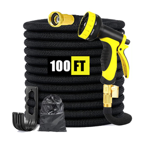 100ft Expandable with Latex Aluminium & Metal Connector Watering Hoses for Outdoor Gardening - Product Image 1