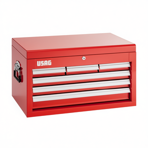 Boîte à outils Usag 531 C rouge, armoire de rangement en métal avec tiroirs pour usage en atelier - Product Image 2