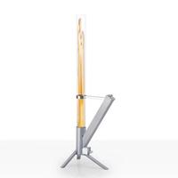 Chauffe-terrasse extérieur à granulés en acier inoxydable avec tube en verre pour une ambiance lumineuse et chaleureuse dans votre patio, jardin et cour arrière