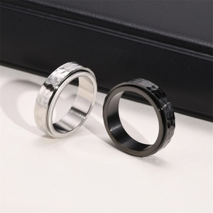 Popular Personalized Jewelry Fine Stainless Steel Rotatable <b>Rings</b> <b>for</b> <b>Men</b> - Product Image 2