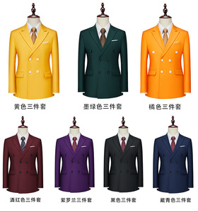 <span class=keywords><strong>Traje</strong></span> Morado Casual de Negocios para <span class=keywords><strong>Hombre</strong></span> con Doble Botonadura para Exportación Transfronteriza Abrigo Individual de Alta Calidad - Product Image 6
