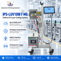 Machine de marquage laser UV IPS-LUV10W F MG 10 Watt pour codes QR, vitesse de 12000 mm/s, Linux P9, ligne de production