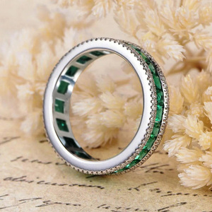 Anello Verde Elegante da Donna, Gioiello di Moda per Feste Serali, Accessorio per Matrimoni - Product Image 5