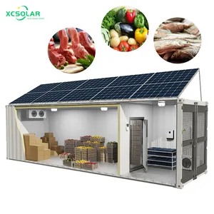 Năng lượng mặt trời Powered Panels hệ thống cho lạnh lưu trữ xe đi bộ trong tủ đông lạnh phòng hệ thống 20ft năng lượng mặt trời điện <span class=keywords><strong>container</strong></span> phòng lạnh - Product Image 1