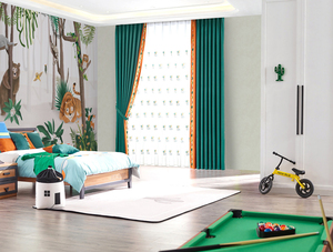 Papier peint mural imprimé en 3d pour décoration intérieure écologique pour <span class=keywords><strong>chambre</strong></span> d'enfant Papier peint mural pour paysage de <span class=keywords><strong>jungle</strong></span> animal végétal - Product Image 6