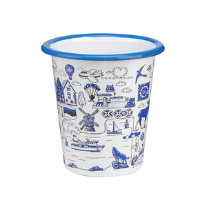 10oz 310ml émail personnalisé verres marbré marbré tourbillon granit extérieur émail bière café lait tasse <span class=keywords><strong>gobelet</strong></span> sans poignée - Product Image 1