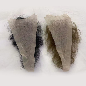 Pelucas de Pelo Púbico Masculino y <span class=keywords><strong>Femenino</strong></span> Totalmente Tejidas a Mano, Realistas, de Silicona, Adhesivas, Falsas, Cortas, Invisibles y Naturales de Henan - Product Image 3