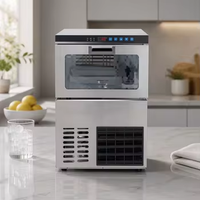 Machine à glaçons commerciale sous comptoir de haute qualité, automatique, à glaçons carrés, avec écran LED pour café