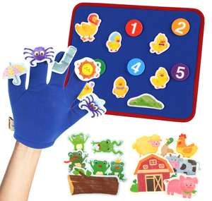 Marionetas <span class=keywords><strong>de</strong></span> <span class=keywords><strong>Dedo</strong></span> <span class=keywords><strong>de</strong></span> Fieltro para Niños Pequeños con la Araña It'sy Bitsy y 5 Patitos - Set <span class=keywords><strong>de</strong></span> Aprendizaje Interactivo con Tablero <span class=keywords><strong>de</strong></span> Fieltro para Contar Historias - Product Image 1