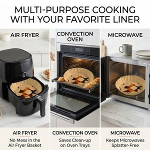 Tapis en silicone alimentaire jetable résistant au four, absorbant l'huile, avec taille personnalisable pour friteuse à air, barbecue et cuisson - Product Image 2