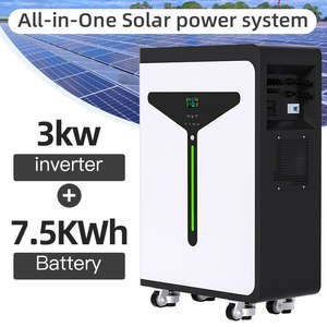 Système de générateur solaire mobile pour usage domestique à énergie <span class=keywords><strong>renouvelable</strong></span> 3000W/5500W avec batterie LiFePO4, contrôleur MPPT et panneaux solaires monocristallins - Product Image 3
