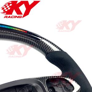 Volante Deportivo de Fibra de Carbono con LED Personalizado para W205 W222 GLA45 GLS E63 S GT S65 GLC43 C43 C63 SL550 AMG 2014-2018 - Product Image 2