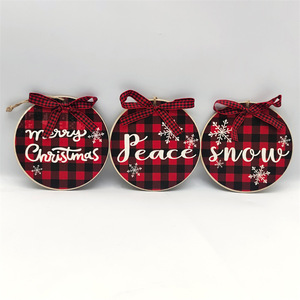 UIONEN Artisanat DIY 0423 Fournitures de Bureau Suspendus Pendentif Rond en Bois Une Pièce Personnalisé - Product Image 4