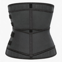 Faja Deportiva de Doble Refuerzo con 25 Varillas de Acero, 33 cm de Altura, Faja Moldeadora de Cintura para Mujer