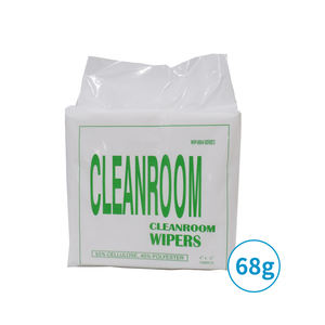 Lingettes non tissées jetables 4x4 12x12 en cellulose spunlace, sans peluches, pour salle blanche classe 1000, usage industriel et médical - Product Image 3