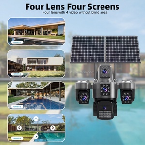 20MP 4lens Solar 4g/Wifi Sim Card <b>Camera</b> AI Human Tracking Two-Way Audio Home Wireless Security Surveillance Solar Cctv Cameras - Product Image 3