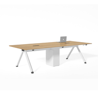 Prix de gros Tables de conférence simples en bois contemporaines Salle de réunion pour réunions d'affaires Bureau Mobilier de bureau