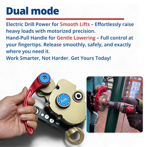Awah Z3 Dispositivo de trabajo a gran altitud Reductor de elevación y regulador de instalación Equipo de escalada de cuerda de trabajo roja - Product Image 6