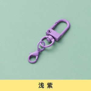 Bunte Karabinerhaken Hummerverschlüsse Drehbare Schlüsselanhänger-Haken mit Schlüsselringen Metall-Schlüsselketten Schlüsselringe DIY-Zubehör - Product Image 6